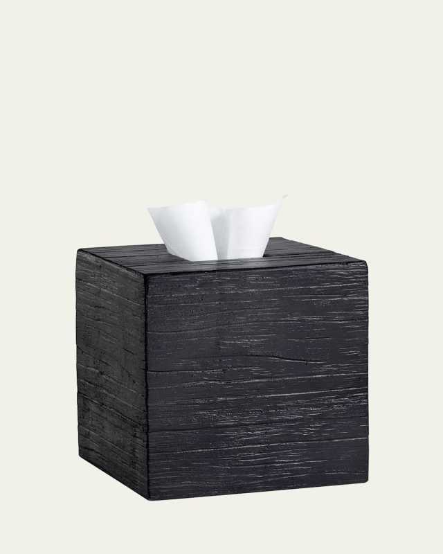Shou Sugi Ban Resin Tissue Box Cover